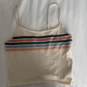 american eagle tank top with stripes
